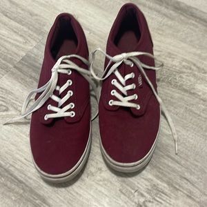 Like new Vans. Maroon .